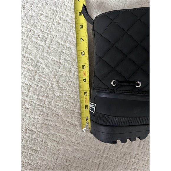 Sperry Top-sider Gosling Black Quilted Duck Boots Women's  Size 9 Waterproof - Picture 14 of 15